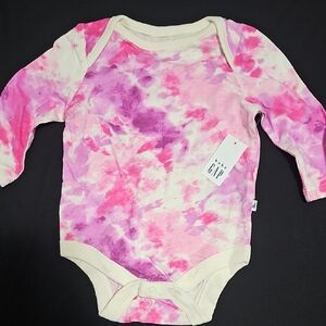 GAP Pink and Purple Swirl Bodysuit